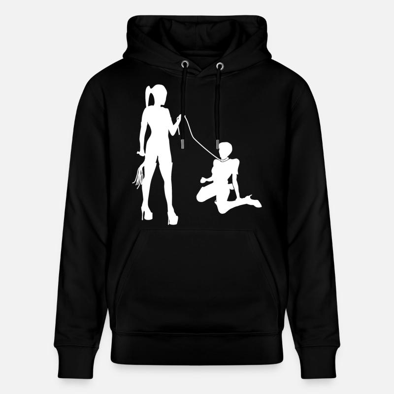 Domina maîtresse avec esclave SM - Sweat à capuche bio CRUISER Stanley/Stella Unisexe - noir