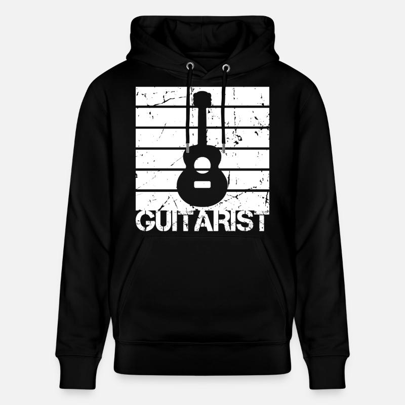 Guitariste - Sweat à capuche bio CRUISER Stanley/Stella Unisexe - noir