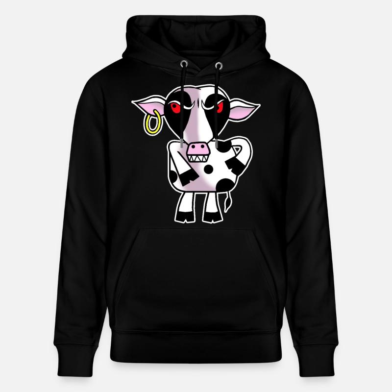 Wütende Kuh - Stanley/Stella Unisex Bio-Hoodie CRUISER  - Schwarz