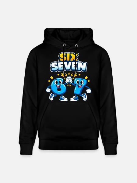 Nummer 67 Seks Syv - 6 7 Memes - Stanley/Stella CRUISER økologisk unisex-hoodie - sort