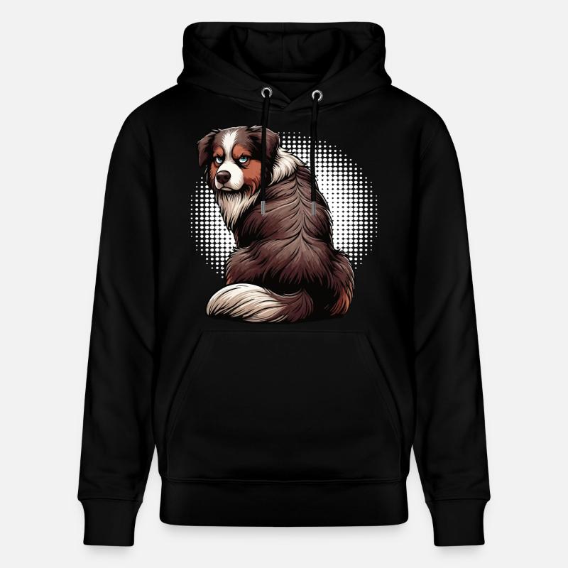 Australian Shepherd Aussie Aussiebesitzer Aussies - Stanley/Stella Unisex Bio-Hoodie CRUISER - Schwarz