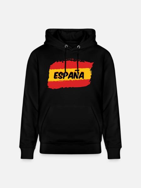 Spanische Flagge - Stanley/Stella Unisex Bio-Hoodie CRUISER - Schwarz