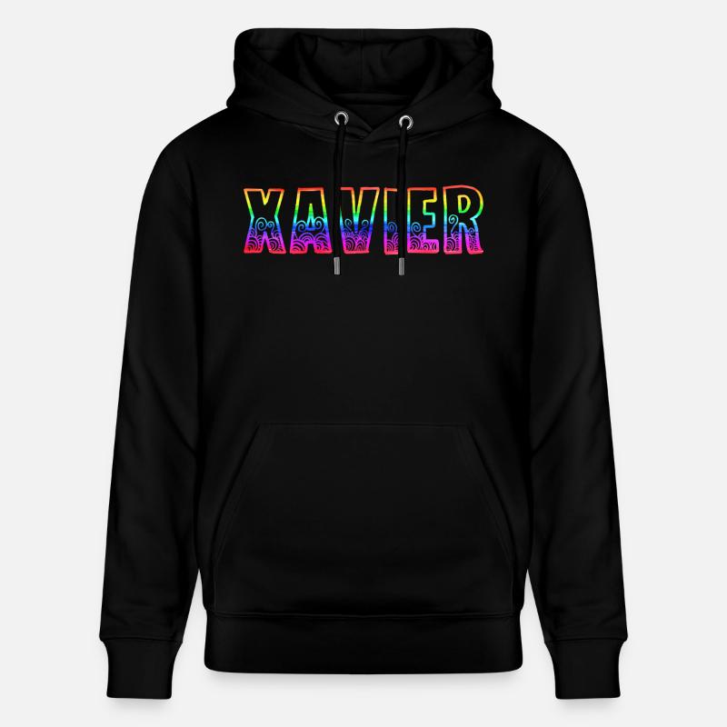 xavier rs arc-en-ciel - Sweat à capuche bio CRUISER Stanley/Stella Unisexe - noir