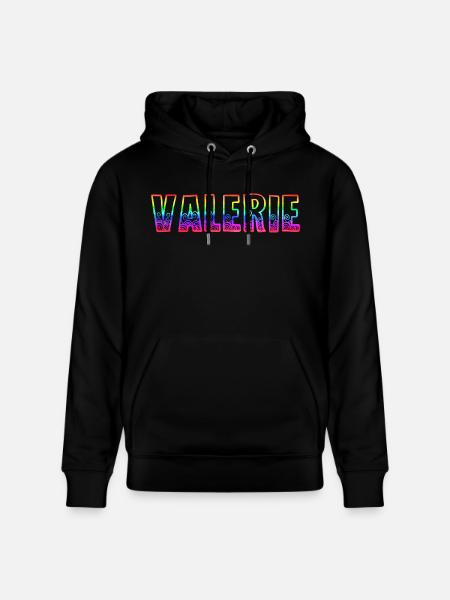 valerie rs rainbow - Stanley/Stella CRUISER Unisex Organic Hoodie - black