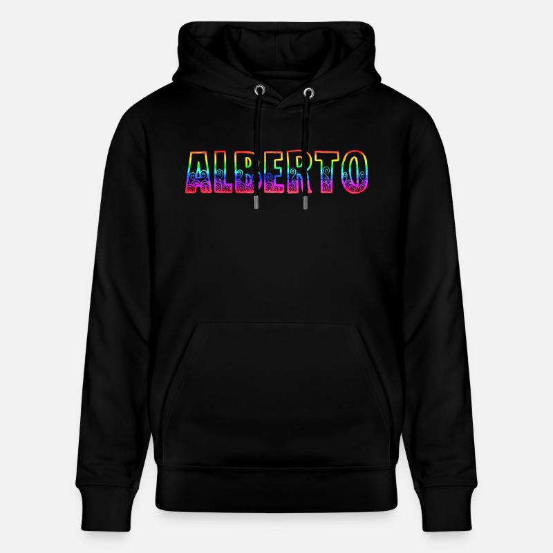 alberto rs regenbogen - Stanley/Stella Unisex Bio-Hoodie CRUISER - Schwarz