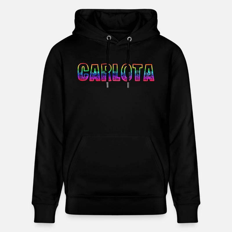 carlota rs arc-en-ciel - Sweat à capuche bio CRUISER Stanley/Stella Unisexe - noir