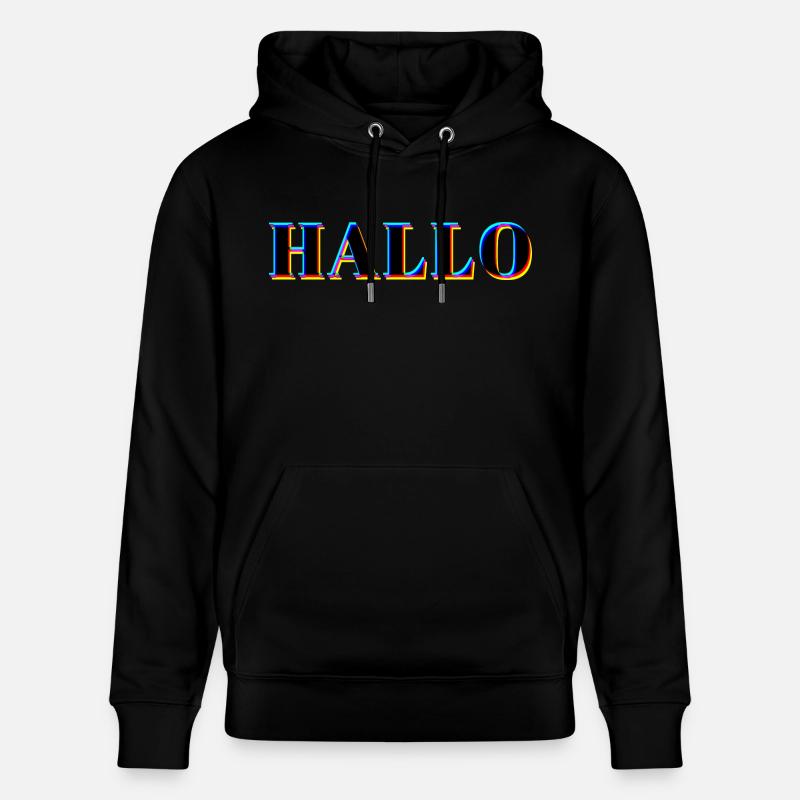 BONJOUR NEON - Sweat à capuche bio CRUISER Stanley/Stella Unisexe - noir