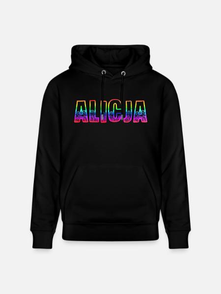 alicja rs rainbow - Stanley/Stella CRUISER Unisex Organic Hoodie - black