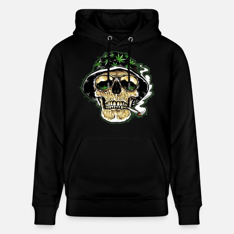 Kiff Skull - Sweat à capuche bio CRUISER Stanley/Stella Unisexe - noir