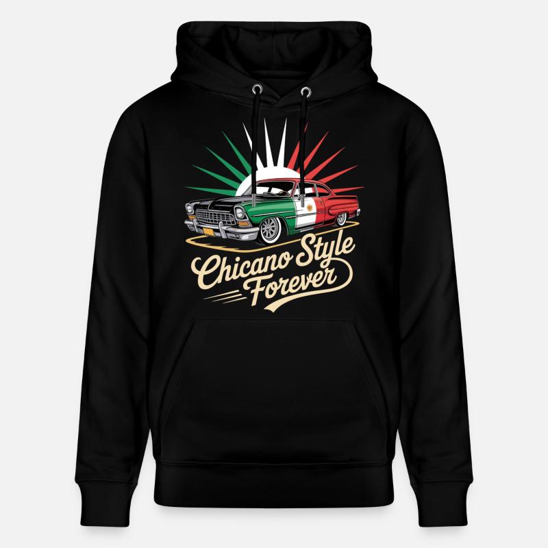 Chicano Forever Mexico Pride - Sweat à capuche bio CRUISER Stanley/Stella Unisexe - noir