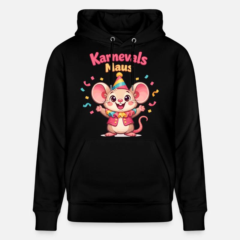 Carnival Mouse Kölsche Mädsche – Kölle Alaaf - Sweat à capuche bio CRUISER Stanley/Stella Unisexe - noir