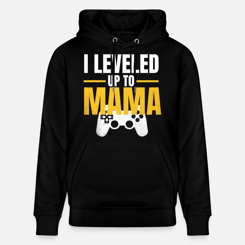 Gamer Mom LevelUp Design - Sweat à capuche bio CRUISER Stanley/Stella Unisexe - noir