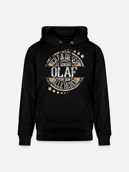 Olaf - Stanley/Stella Unisex Bio-Hoodie CRUISER - Schwarz