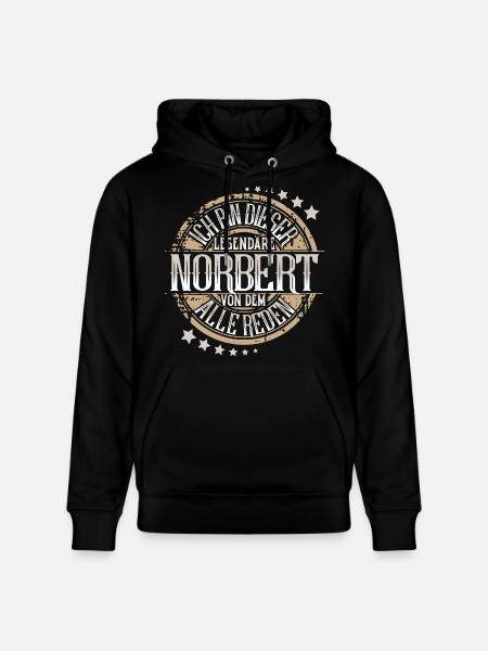 Norbert - Stanley/Stella Unisex Bio-Hoodie CRUISER - Schwarz