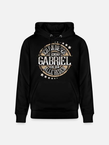 Gabriel - Stanley/Stella Unisex Bio-Hoodie CRUISER - Schwarz
