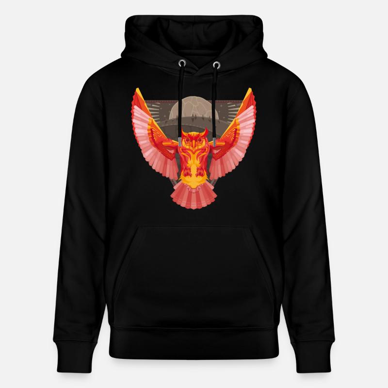 Epische Eule - Stanley/Stella Unisex Bio-Hoodie CRUISER  - Schwarz
