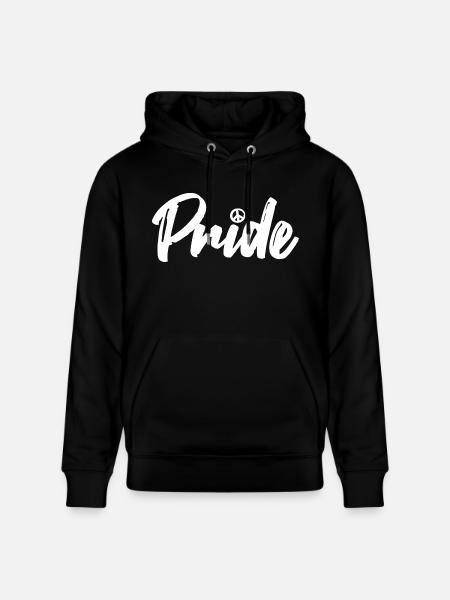 Pride Peace - Stanley/Stella CRUISER Unisex Organic Hoodie - black