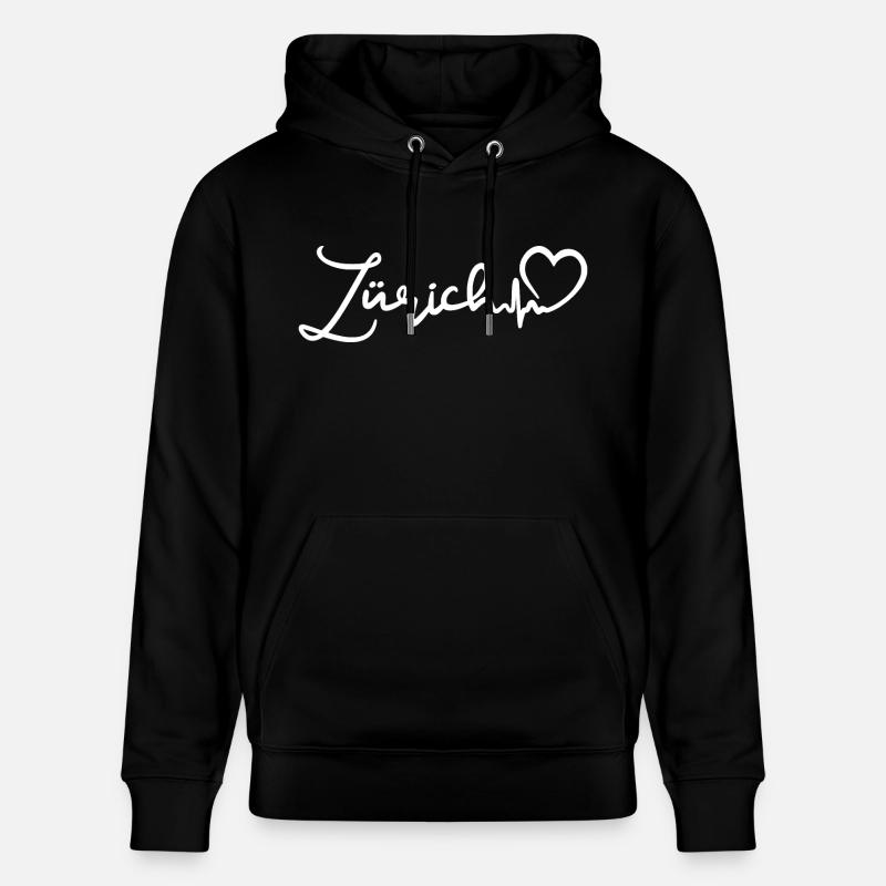 Zurich Heartbeat - Sweat à capuche bio CRUISER Stanley/Stella Unisexe - noir