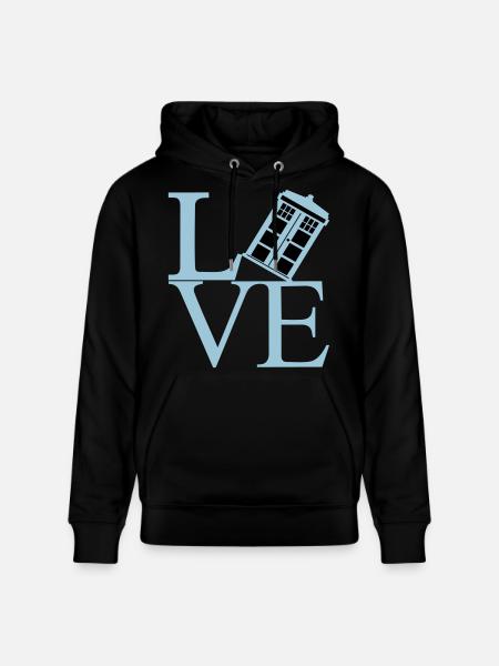 Love black - Stanley/Stella CRUISER Unisex Organic Hoodie - black