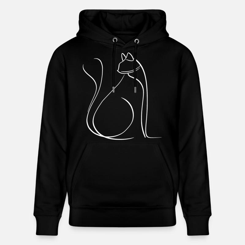 Chat - Sweat à capuche bio CRUISER Stanley/Stella Unisexe - noir
