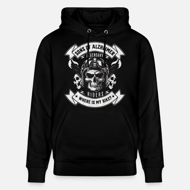Fils d’Alzheimer | Où est mon vélo ? - Sweat à capuche bio CRUISER Stanley/Stella Unisexe - noir