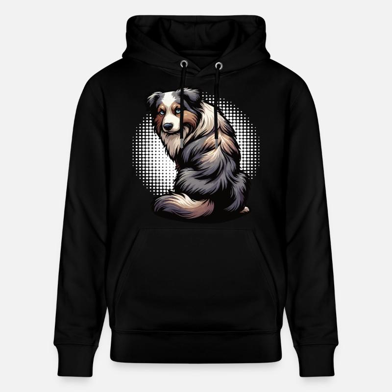 Berger australien Aussie Aussie Propriétaires Aussies - Sweat à capuche bio CRUISER Stanley/Stella Unisexe - noir