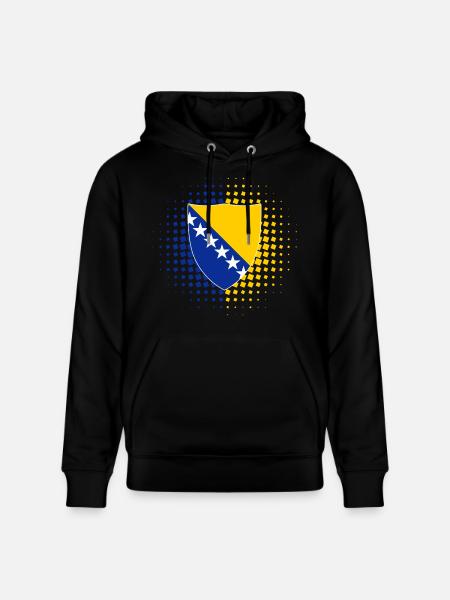 Bosnien - Stanley/Stella Unisex Bio-Hoodie CRUISER - Schwarz