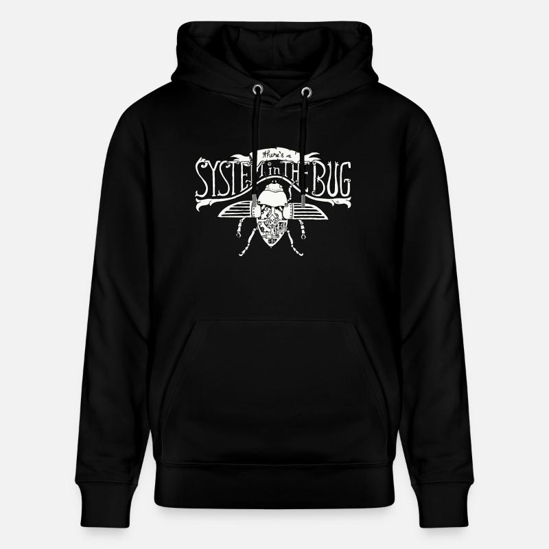 Système dans le Bug - Sweat à capuche bio CRUISER Stanley/Stella Unisexe - noir