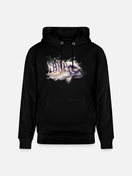 carp-hunter purple - Stanley/Stella Unisex Bio-Hoodie CRUISER - Schwarz