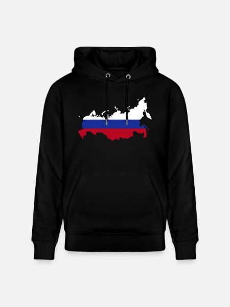 Russland - Stanley/Stella Unisex Bio-Hoodie CRUISER - Schwarz