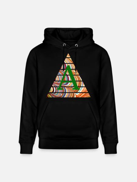 triangle e 56 a - Stanley/Stella CRUISER Unisex Organic Hoodie - black