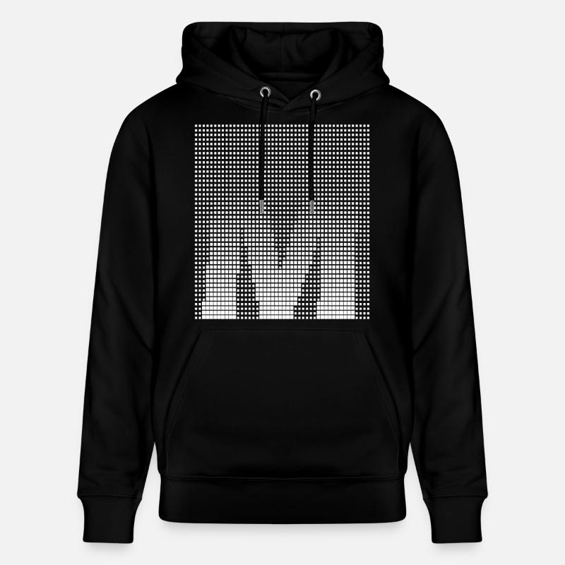 Lettre M, nom, lettre M - Sweat à capuche bio CRUISER Stanley/Stella Unisexe - noir