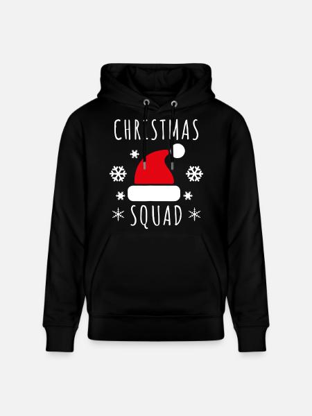 Christmas Shirt Squad - Stanley/Stella CRUISER Unisex Organic Hoodie - black
