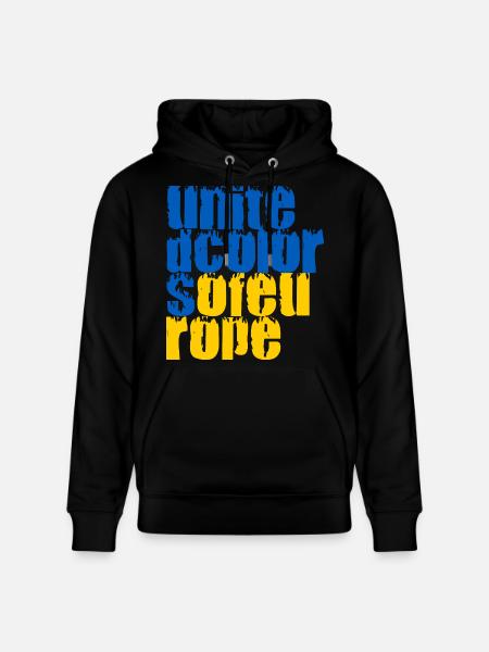 Couleurs unies de l’Europe - Sweat à capuche bio CRUISER Stanley/Stella Unisexe - noir