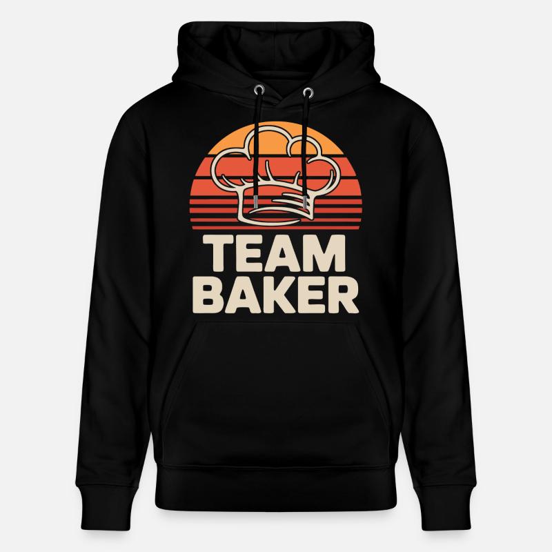 Team Baker Rétro - Sweat à capuche bio CRUISER Stanley/Stella Unisexe - noir