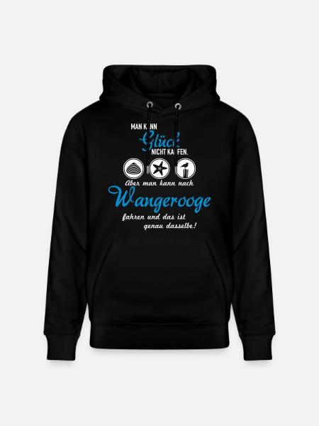 Glück Wangerooge - Stanley/Stella Unisex Bio-Hoodie CRUISER  - Schwarz
