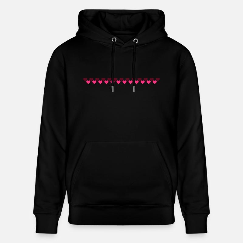 Coeur sur le cœur - Sweat à capuche bio CRUISER Stanley/Stella Unisexe - noir