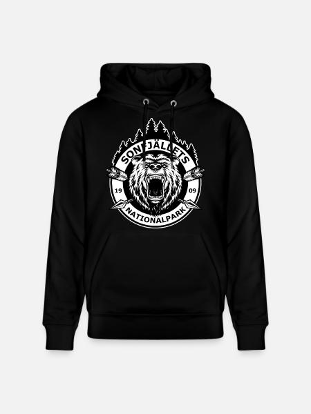Sonfjalls nationalpark - Stanley/Stella CRUISER Unisex Organic Hoodie - black