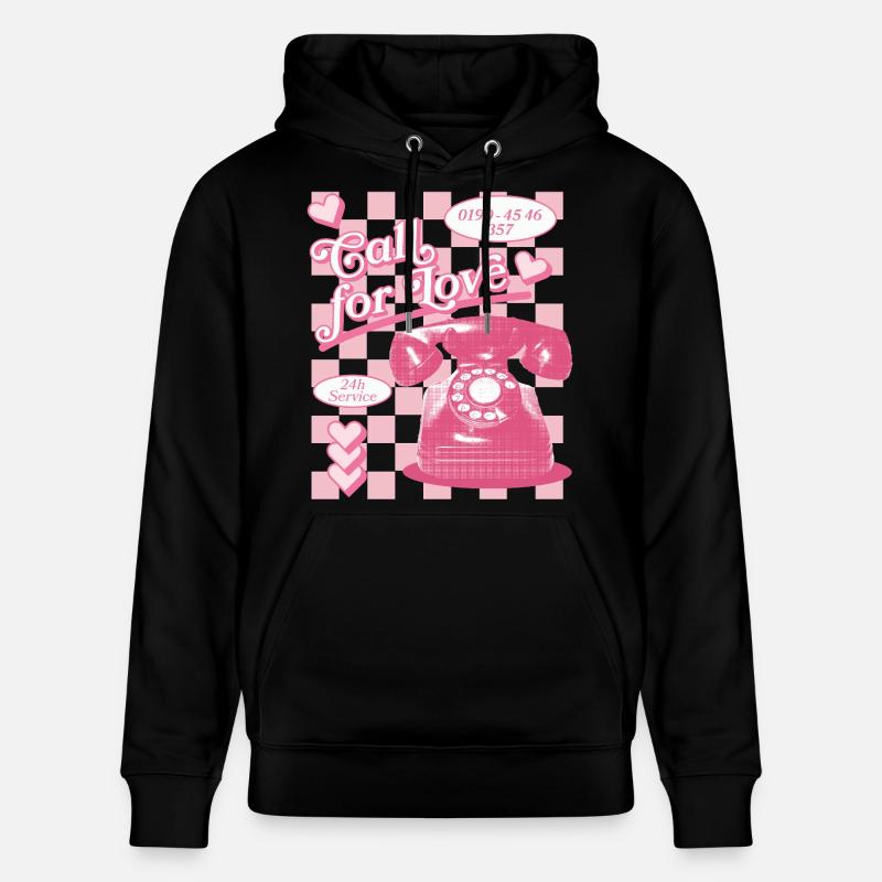 Appel à l’amour hotline esthétique - Sweat à capuche bio CRUISER Stanley/Stella Unisexe - noir