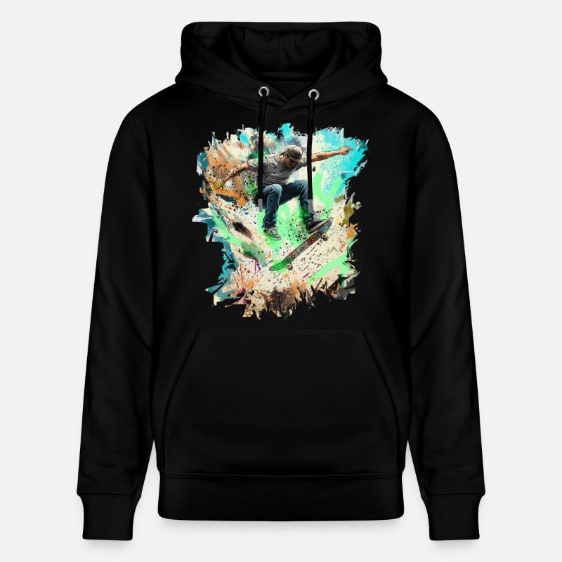 Skateboarding - Sweat à capuche bio CRUISER Stanley/Stella Unisexe - noir