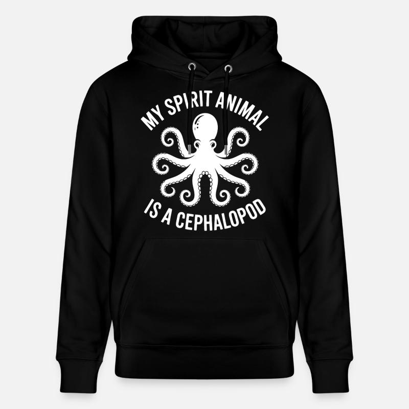 Idée de cadeau pour pieuvre - Sweat à capuche bio CRUISER Stanley/Stella Unisexe - noir