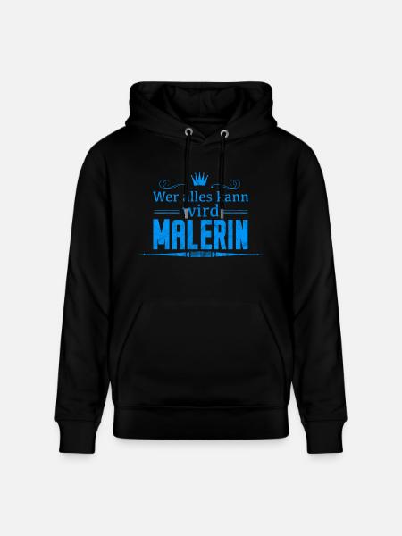 Malerin - Stanley/Stella Unisex Bio-Hoodie CRUISER  - Schwarz