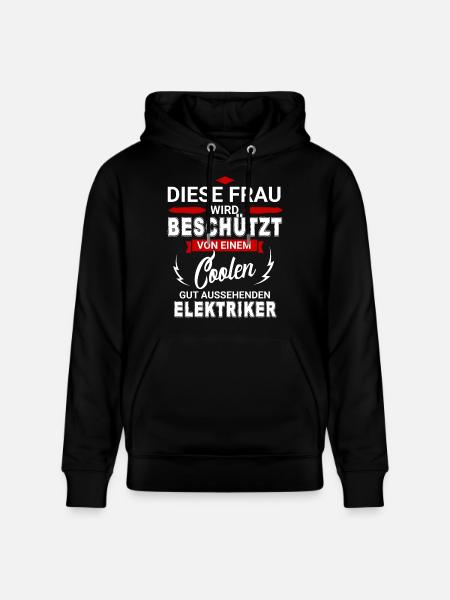 ELEKTRIKER - Stanley/Stella Unisex Bio-Hoodie CRUISER - Schwarz