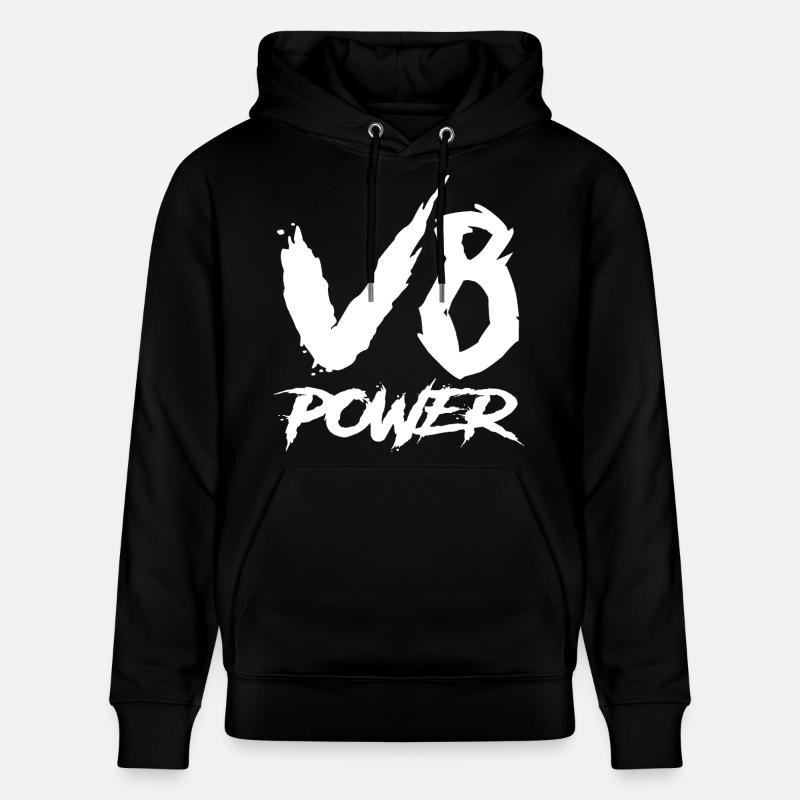 Puissance du V8 - Sweat à capuche bio CRUISER Stanley/Stella Unisexe - noir