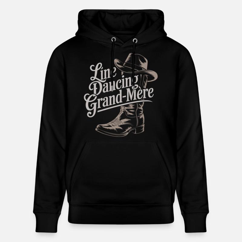 Line Dance Oma - Stanley/Stella Unisex Bio-Hoodie CRUISER - Schwarz