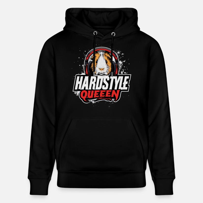 Hardstyle Queen – cobaye avec casque - Sweat à capuche bio CRUISER Stanley/Stella Unisexe - noir