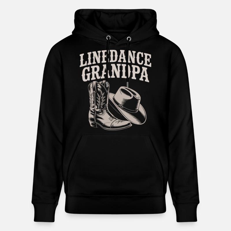 Bottes occidentales LineDance Grandpa - Sweat à capuche bio CRUISER Stanley/Stella Unisexe - noir