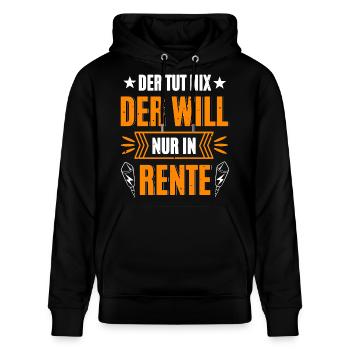 Pyro Retired - Stanley/Stella CRUISER Unisex Organic Hoodie - black - Front - Alina (178cm) & Michal (187cm)