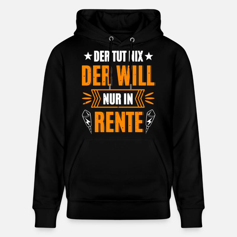 Pyro à la retraite - Sweat à capuche bio CRUISER Stanley/Stella Unisexe - noir