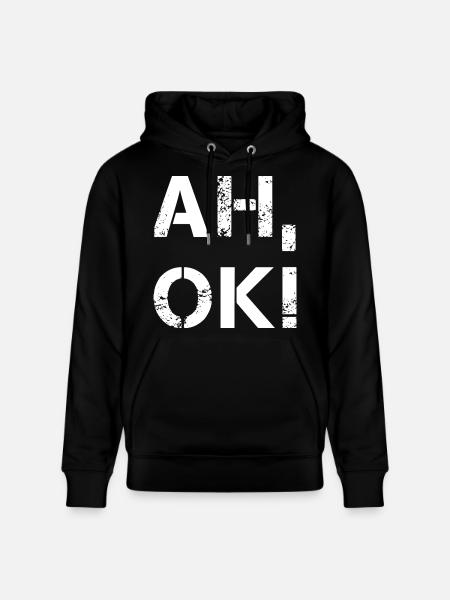 AH OK - Stanley/Stella Unisex Bio-Hoodie CRUISER  - Schwarz